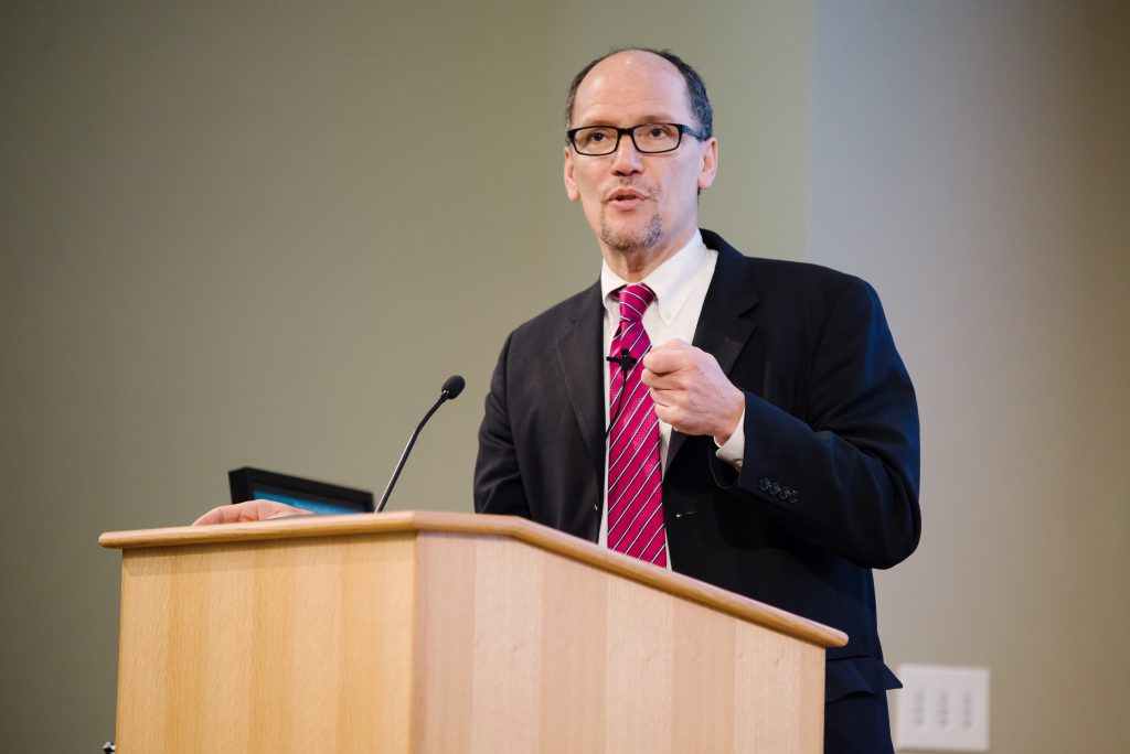 US Secretary of Labor Thomas E. Perez at the Sustainable Business and Social Impact (SBSI) Conference