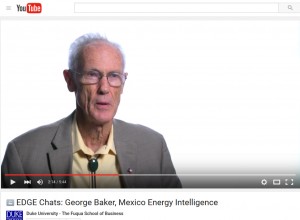 Video: George Baker, Publisher of Mexico Energy Intelligence and Director of Energia.com