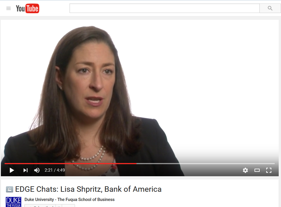 Lisa Shpritz, Bank of America