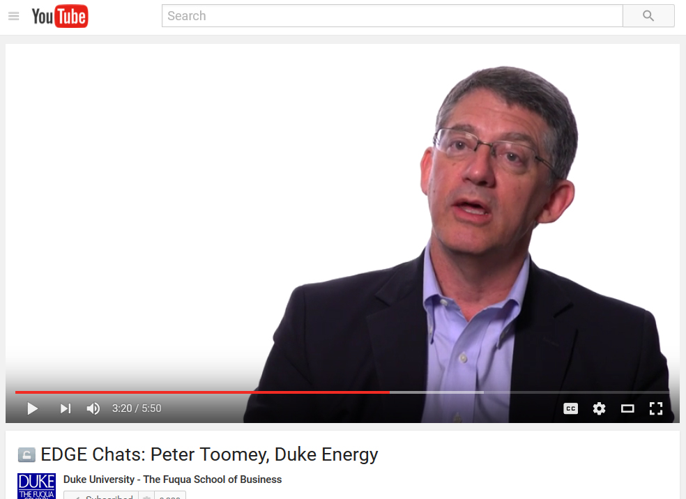 Peter Toomey, Duke Energy