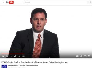 Video: Carlos Fernandez-Aballi, Cuba Strategies