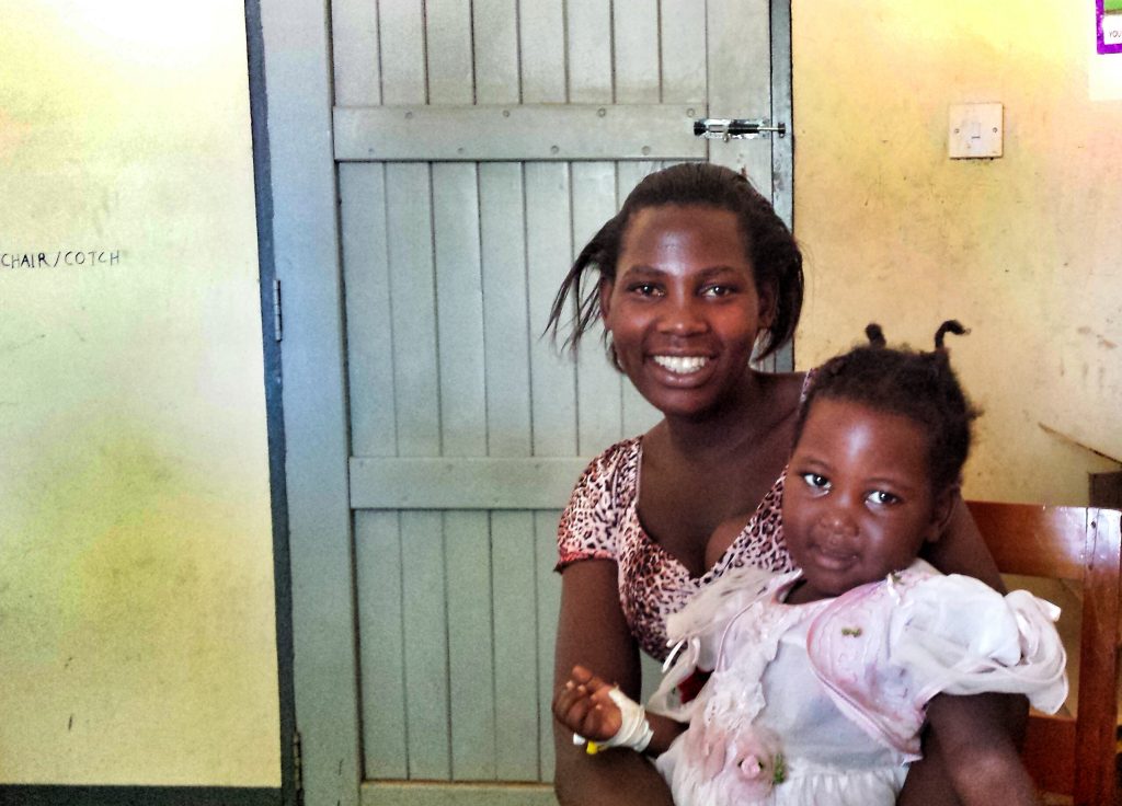 Zaina and Shanita (pictured) are both happy that the day at the clinic has been a success!